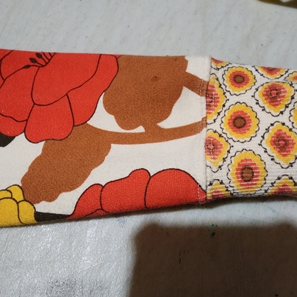 Vintage Billabong Floral Poppy Zip Front Hoodie Orange Yellow Size Medium - Picture 14 of 14